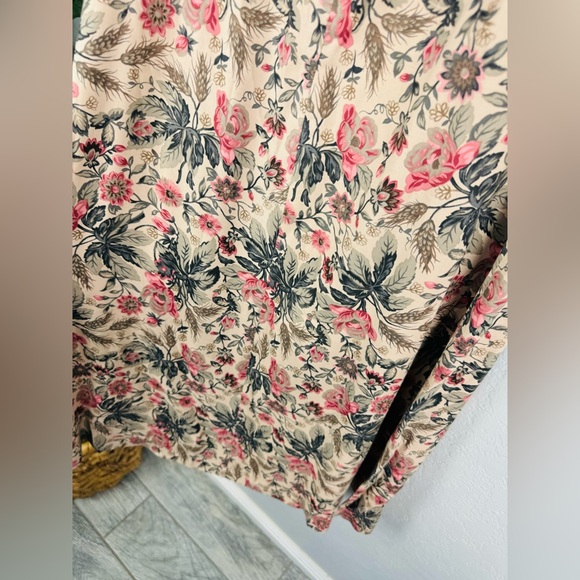 NWT Pendleton Floral Shabby Chic Cottage Core Long Maxi Skirt Blush Pink - Picture 9 of 11